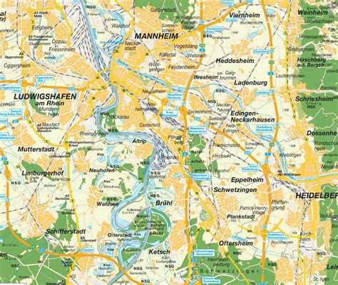 Ludwigshafen Map - Germany