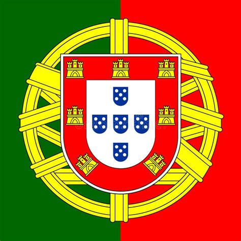 Portugal coat of arms stock vector. Illustration of detailed - 31639381