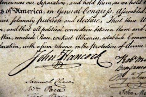 Declaration Of Independence Signatures