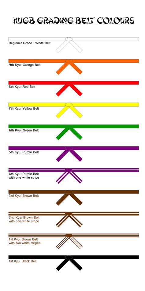 Karate Belt Color Sequence – Warehouse of Ideas