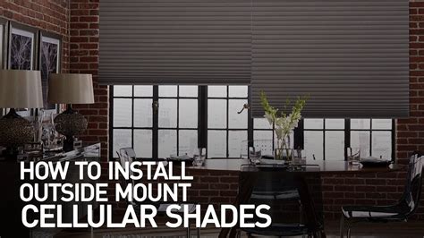 How to Install Outside Mount Cellular Shades - YouTube