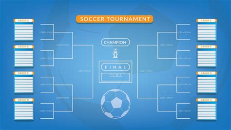 soccer tournament table template. 4K ratio vector eps 10 14831460 ...