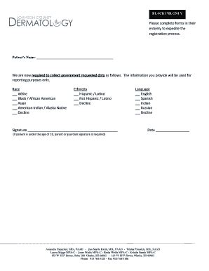 Fillable Online Required Demographic Information Form Fax Email Print - pdfFiller