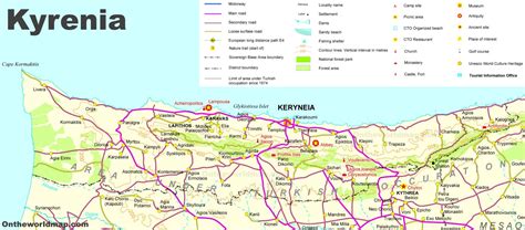 Detailed Map of Kyrenia District