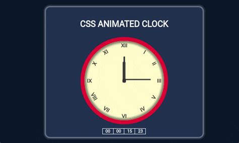 10 CSS Analog Clocks | FrontBackend