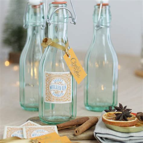 Personalised Gin Bottles With Labels And Tags By Hearth & Heritage ...