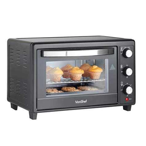 VonShef Mini Kitchen Convection Oven Grill 26Qt / 30L 1400W with Tray ...