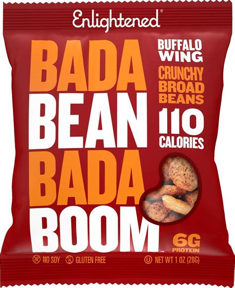 Enlightened Bada Bean Bada Boom, Bean Snacks, Buffalo Wing, 1 oz, 24 ...