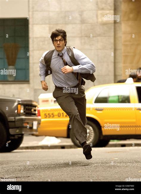 SUPERMAN RETURNS BRANDON ROUTH as Clark Kent SUPERMAN RETURNS Date: 2006 Stock Photo - Alamy