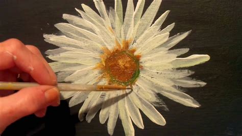 How to Paint a Daisy with Acrylic Paint, Easy Step by ... | Doovi