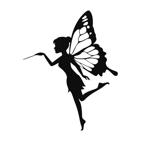 Fairy Silhouette | Fairy silhouette, Fairy templates, Fairy stencil