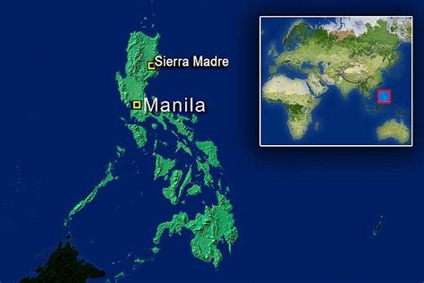 Sierra Madre In Philippine Map