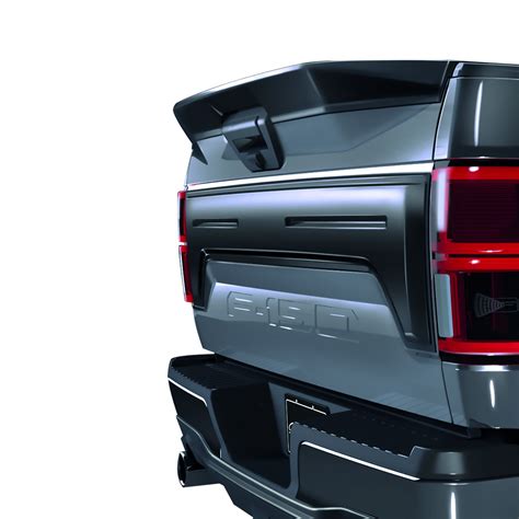 AIR DESIGN; 2018 UP FORD F150 TAILGATE APPLIQUE COVER SATIN BLACK