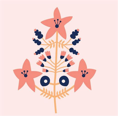 Flowers symmetry on Behance