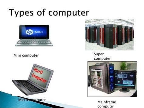 Different Types of Computer :Based on Size,Purpose and Working ...