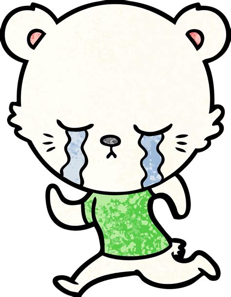 sad little polar bear cartoon 12372903 Vector Art at Vecteezy