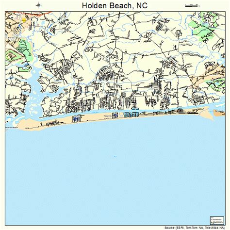 Holden Beach North Carolina Street Map 3731960