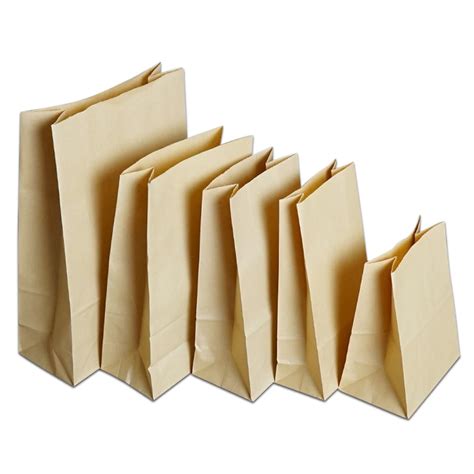 18*11*32cm Brown Kraft Paper Bag Recyclable Gift Food Bread Candy Party ...