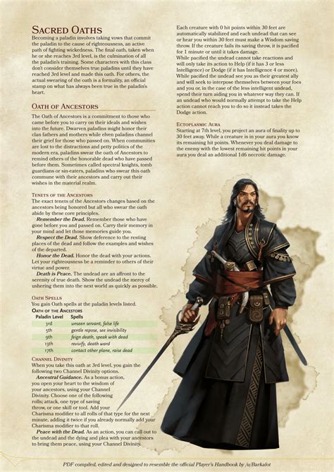 DnD 5e Homebrew | Dnd 5e homebrew, Dnd paladin, Paladin