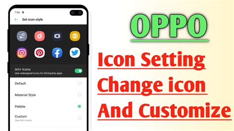 OPPO icon Setting Change icon And Customize - YouTube