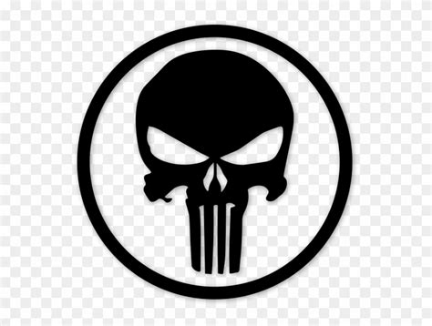 Punisher Skull Circle, HD Png Download - 555x555(#581417) - PngFind