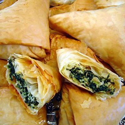 Spinach And Feta Phyllo Triangles Recipe