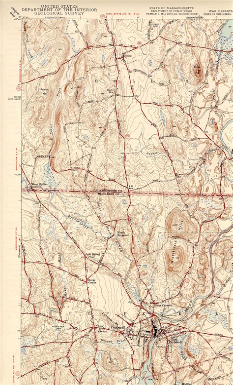 old pepperell ma map 1950s | Pepperell, Map, Satellite image