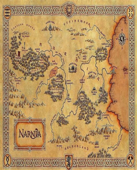 Map Of Narnia"luv2Right | Redbubble - Printable Map Of Narnia ...