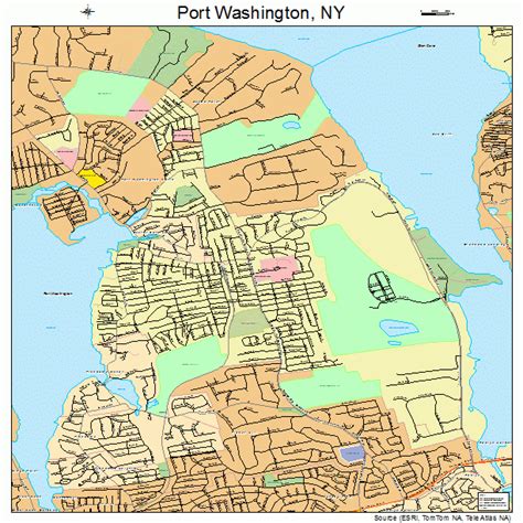 Port Washington New York Street Map 3659520