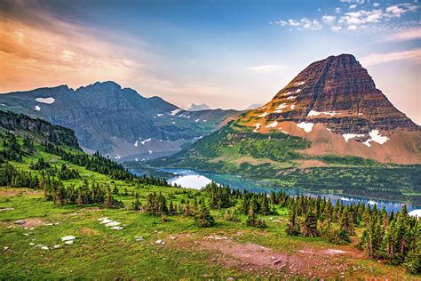 Hidden Lake Sunrise - Glacier National Park Photograph by Gregory ...