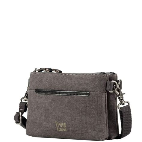 Troop London Canvas Crossover Shoulder Bag - Luggage Warehouse