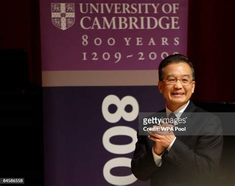 Chinese Premier Delivers Speech At Cambridge University Photos and ...