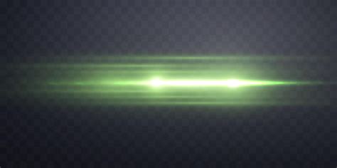 Green lens flare. Green glow flare light effect. Vector illustration ...