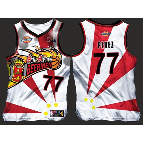 SAN MIGUEL BEERMEN BASKETBALL JERSEY FREE CUSTOMIZE NAME AND NUMBER ONLY full sublimation ...