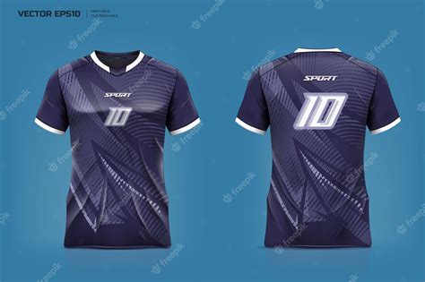 A blue sport jersey with the number 10 on it. | Premium AI-generated vector