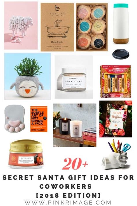 20+ Secret Santa Gift Ideas for Coworkers [2018 Edition] - Pinkrimage ...