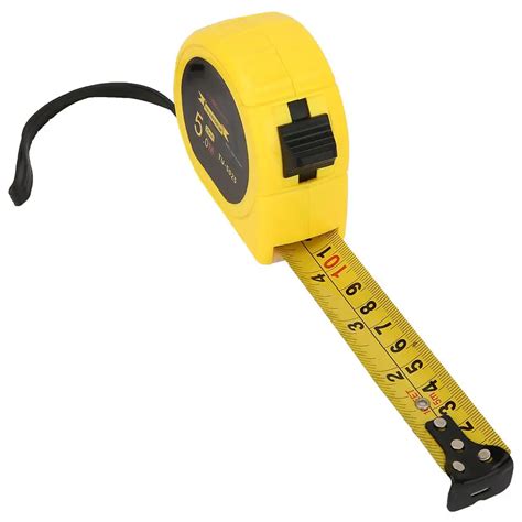 5.0m Measuring Tape Retractable Stainless Steel Tape Measure Building Measuring Tool Flexible ...