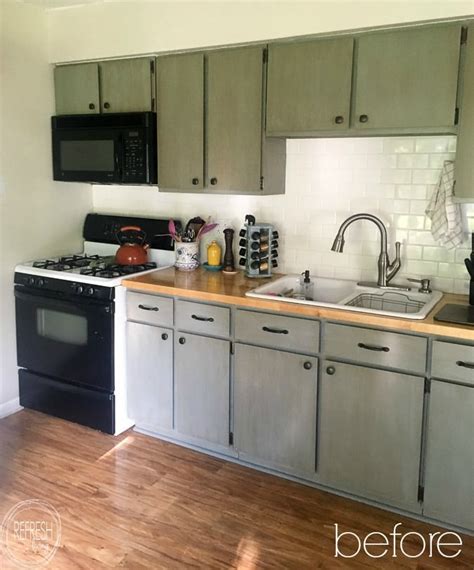 reface kitchen cabinets with wood doors before • Refresh Living