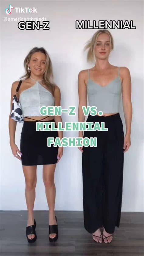 Gen-Z vs. Millennial Fashion [Video] | Millennials fashion, Trending fashion outfits, Fashion