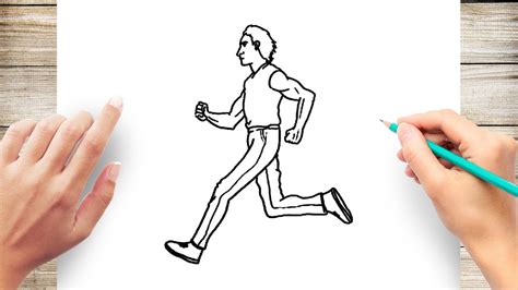 How To Draw A Guy Running - Middlecrowd3