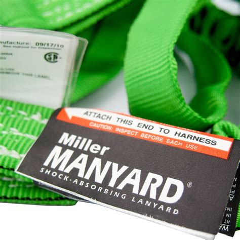 Miller 266TWLS/6FT Manyard Shock Absorbing Lanyard