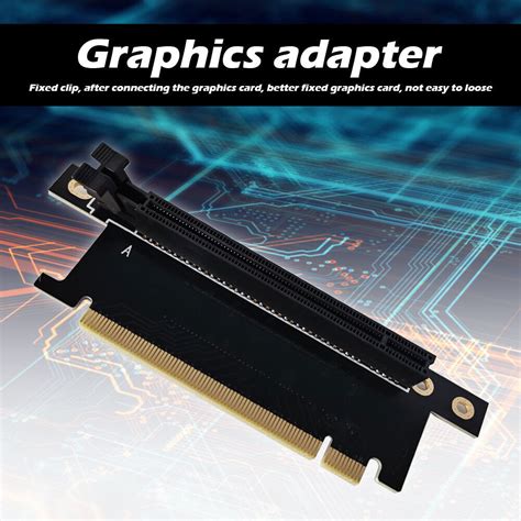 PCIe X16 Riser Card 90 Degree Right Angle PCI Express X16 Graphics Card ...