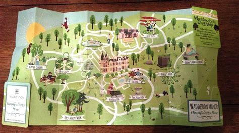 Waddesdon Manor visitor mindfulness map - Bek Cruddace Illustration