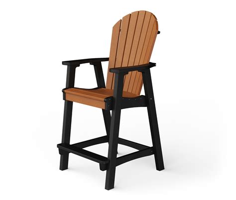 Poly Adirondack Bar Chair | YardCraft - Handcrafted Poly Patio Furniture