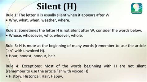 Rules of Silent Letter | PPT