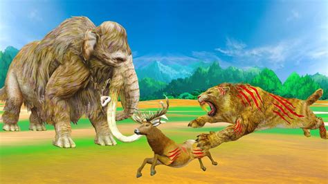 Mammoth Vs Saber Tooth Tiger