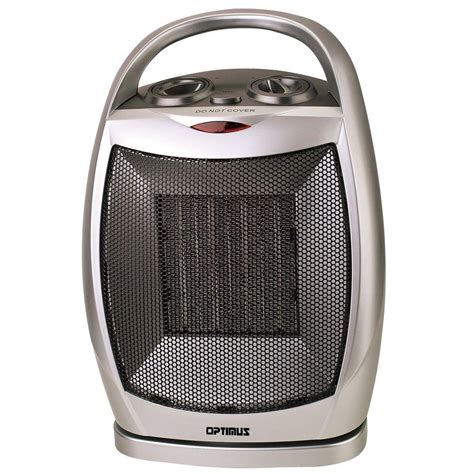 Optimus 750-Watt to 1500-Watt Oscillating Ceramic Portable Heater with ...