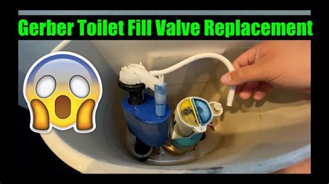 Gerber Toilet Fill Valve Replacement - YouTube