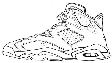 sketch of Air Jordan VI. | Shoes drawing, Sneakers drawing, Sneakers sketch