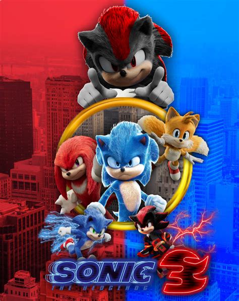 Sonic 3 Movie Poster by rxrad on DeviantArt